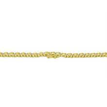 Load image into Gallery viewer, 10K Yellow Gold 4 cttw Brilliant Round-Cut Diamond Graduating Riviera Statement Necklace (H-I Color, I2-I3 Clarity)