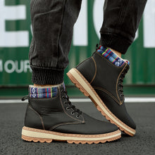 Load image into Gallery viewer, Business Soft Mens Boots Winter Shoes Waterproof Snow Boots With Warm Plush Winter Footwear Casual Boots Winter Hiking Boots Lining Outdoor Anti Slip Outdoor Sport Shoes