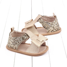 Load image into Gallery viewer, Baby Kids Girl Sandals Pre Walker Newborn PU Leather Soft Sole Shoes Bowknot Girls Shoes