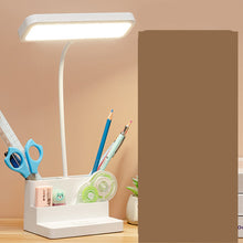 Load image into Gallery viewer, LED Table Lamp With Pen Storage Eye Protection Stepless Dimming Desk Lamp Study Children Smart LED Bedside Lamp Light Decorative Table Lamp Cute Study Lamps for Bedroom Décor