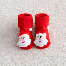 Load image into Gallery viewer, Baby Socks Christmas Anti Slip Short Socks for Baby Newborn Winter Warm Infant Cartoon Girls Boys