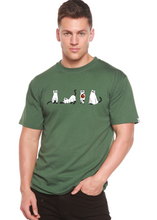 Load image into Gallery viewer, Halloween Cats Men's Bamboo Viscose/Organic Cotton Short Sleeve Graphic T-Shirt