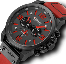 Load image into Gallery viewer, Retro Waterproof Watch With Chronometers Steel Case And Leather Belts Unique Design Excellent Look Perfect Gift For Your Man