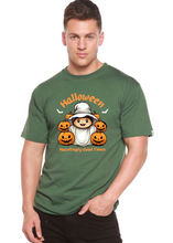 Load image into Gallery viewer, Halloween Hauntingly Good Times Day Men's Bamboo Viscose/Organic Cotton Short Sleeve Graphic T-Shirt