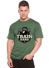 Load image into Gallery viewer, Train Hard Men's Bamboo Viscose/Organic Cotton Short Sleeve Graphic T-Shirt