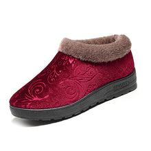 Load image into Gallery viewer, Home Slippers For Women Winter Warm Plush Cotton Home Slippers Women Non Slip Velvet Cotton Couple Soft Shoes Indoor Warm Fuzzy Plush Fleece Lining Bedroom Comfy Home Living Room Shoes