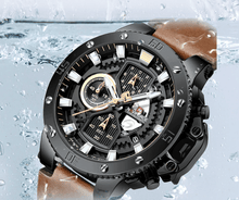 Load image into Gallery viewer, Men's Casual Waterproof Watch With Chronometers And Fluorescent Hands Excellent Design Perfect Gift