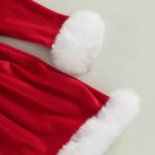 Load image into Gallery viewer, Baby Girls Christmas Romper Ruffles Fly Sleeve Sequins Red Party Dress Unique Design Excellent Look