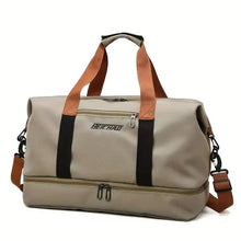 Load image into Gallery viewer, Nylon Duffel Bag for Travel – Large Capacity, Foldable, Shoe Compartment – Men & Women