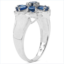 Load image into Gallery viewer, 2.43 Carat Genuine Blue Sapphire .925 Sterling Silver Ring