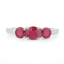Load image into Gallery viewer, 1.15 Carat Genuine Ruby 14K White Gold Ring