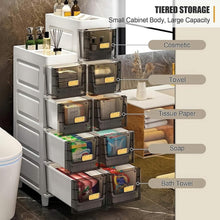Load image into Gallery viewer, Slimline Multi-Drawer Storage Cabinet – 3, 4, or 6 Layer