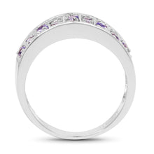 Load image into Gallery viewer, 1.23 Carat Genuine Tanzanite .925 Sterling Silver Ring