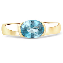 Load image into Gallery viewer, 2.00 Carat Genuine Blue Zircon .925 Sterling Silver Ring