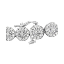 Load image into Gallery viewer, 14K White Gold 2.00 Cttw Diamond Halo Link Tennis Bracelet (H-I Color, I1-I2 Clarity) - 7" Inches