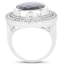 Load image into Gallery viewer, 7.00 Carat Genuine Labradorite .925 Sterling Silver Ring