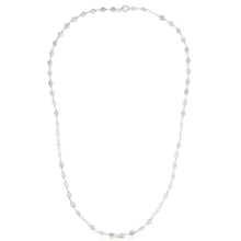 Load image into Gallery viewer, 14k White Gold Necklace with Polished Circles
