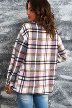Load image into Gallery viewer, Classic Plaid Button Front Shirt Jacket with Breast Pockets Casual & Minimalist Outerwear