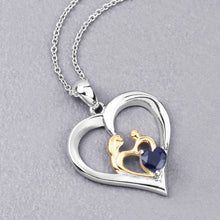 Load image into Gallery viewer, 0.50 Carat Genuine Blue Sapphire .925 Sterling Silver Pendant