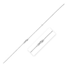 Load image into Gallery viewer, Double Extendable Bead Chain in 14k White Gold (1.00 mm)
