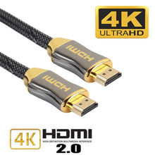 Load image into Gallery viewer, 4K Display Port To HDMI Cable Adapter HDMI To HDMI Cable High Speed 2.0 Golden Plated Connection Cable Cord Compatible For UHD FHD