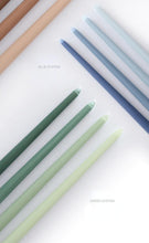 Load image into Gallery viewer, 4pc Unscented 12" Candles Colored Long Stick Candle Smokeless Home Wedding Centerpiece Birthday Candle Tall Taper Candles Dripless Unscented Dinner Candle Paraffin Wax Candles