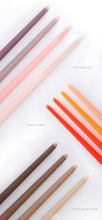Load image into Gallery viewer, 4pc Unscented 12" Candles Colored Long Stick Candle Smokeless Home Wedding Centerpiece Birthday Candle Tall Taper Candles Dripless Unscented Dinner Candle Paraffin Wax Candles