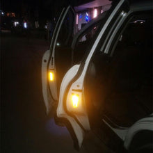 Load image into Gallery viewer, 4PCS Car Accessories Car Stickers Reflective Warning Sticker Wheel Eyebrows Door Opening Sticker Diamond Wheel Reflective Strip Universal Door Open Reflective Warning Stickers Auto Open Sign Anti-Collision Safety Reflective Decal Tape