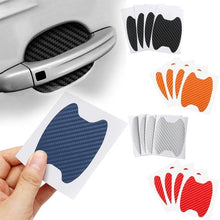 Load image into Gallery viewer, 4Pcs/Set Car Door Sticker Carbon Fiber Scratches Resistant Cover Scratches Resistant Cover Auto Handle Protection Film Exterior Styling Accessories Door Sticker Carbon Fiber Scratches Resistant Cover Car Handle Protection Film Exterior Styling Accessories