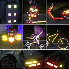 Load image into Gallery viewer, 4PCS/Set Car Door Stickers Universal Safety Warning Mark OPEN High Reflective Tape For Auto Accessories Exterior Bike Helmet Door Open Reflective Warning Stickers Auto Open Sign Anti-Collision Safety Reflective Decal