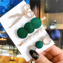 Load image into Gallery viewer, 4pcs/set Women Hair Accessories Jewelry Korean Simulation Pearl Barrette Love Hearts Hair Clips For Girls Pink Hairpins Wedding Hair Accessories for Brides and Bridesmaids