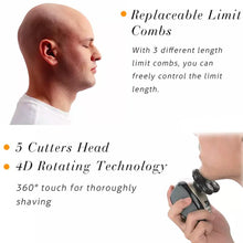 Load image into Gallery viewer, 5-in-1 4D Rotary Electric Shaver Beard Trimmer