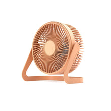 Load image into Gallery viewer, 5 Inch USB Desktop Fan 360° Rotating Mini Adjustable Portable Electric Fan Summer Mute Air Cooler For Home Office Strong Wind Two Speed Modes Super Silent Mini Portable Desktop USB Cooler Cooling Fan