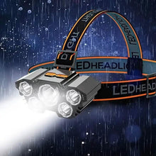 Load image into Gallery viewer, 5 LED Headlamp High Lumens Super Bright Outdoor Headlight