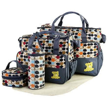 Load image into Gallery viewer, 5-Pack: Baby Nappy Diaper Bag Set