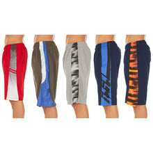 Load image into Gallery viewer, 5-Pack: Men's Active Athletic Assorted Performance Shorts