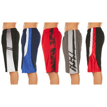 Load image into Gallery viewer, 5-Pack: Men's Active Athletic Assorted Performance Shorts