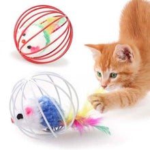 Load image into Gallery viewer, 5-Pack: Pet Cat Kitten Playing Mouse Ball Cage