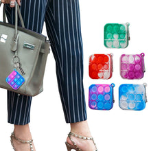 Load image into Gallery viewer, 5-Pack: Simple Dimple Mini Stress Relieving Push Pop Bubble Fidget Toy Keychain