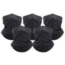 Load image into Gallery viewer, 5-Pack: Unisex Moisture Wicking Gaiter Face Neck Scarf Bandanna