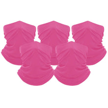 Load image into Gallery viewer, 5-Pack: Unisex Moisture Wicking Gaiter Face Neck Scarf Bandanna