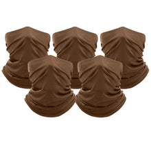 Load image into Gallery viewer, 5-Pack: Unisex Moisture Wicking Gaiter Face Neck Scarf Bandanna