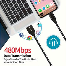 Load image into Gallery viewer, 5-Pack: USB Type-C Fast Charging Cable