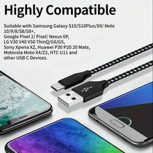 Load image into Gallery viewer, 5-Pack: USB Type-C Fast Charging Cable