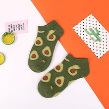 Load image into Gallery viewer, 5 Pairs Animal Food Fruit Avocado Zebra Burger Omelets Flamingo Socks Happy Cotton Ankle Funny Combed Out Of Pure Cotton Summer Casual Sock For Men And Women