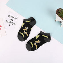 Load image into Gallery viewer, 5 Pairs Animal Food Fruit Avocado Zebra Burger Omelets Flamingo Socks Happy Cotton Ankle Funny Combed Out Of Pure Cotton Summer Casual Sock For Men And Women