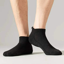 Load image into Gallery viewer, 5-Pairs: Casual Ankle Boat Socks With Towel Bottom