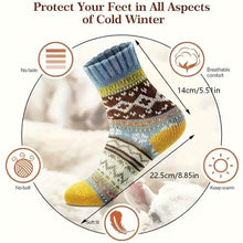 Load image into Gallery viewer, 5-Pairs: Women's Comfortable and Warm Crew Socks