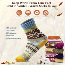 Load image into Gallery viewer, 5-Pairs: Women's Comfortable and Warm Crew Socks