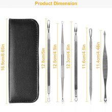 Load image into Gallery viewer, 5-Piece Set: Blackhead Remover Kit Stainless Steel Popping Zit Remover